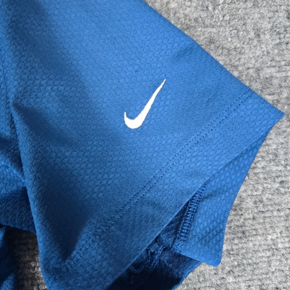 Nike Golf Dri-FIT Polo Shirt Royal Blue Short Sleeve Men's Medium - Picture 8 of 15